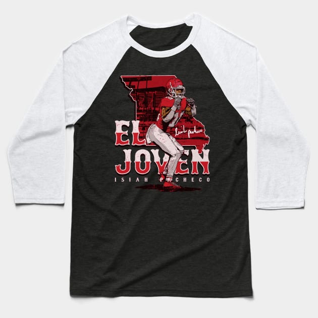 Isiah Pacheco Kansas City El Joven Baseball T-Shirt by Chunta_Design